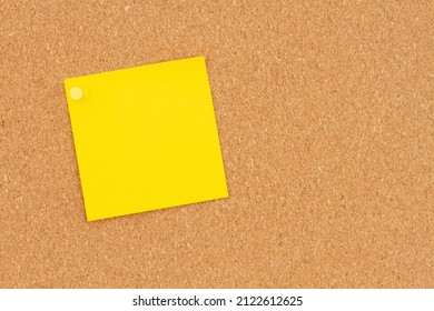 Brown Texture Corkboard With Sticky Note Background With Copy Space For Your School Or Office Message