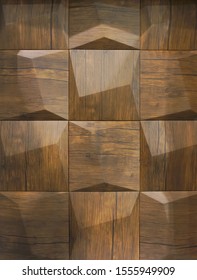 Brown Tile Texture Background Close-up