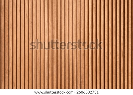 Brown Timber Battens Wall Background.