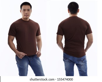brown tshirt for men