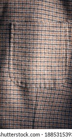 Brown Tweed Jacket Frontal Pocket