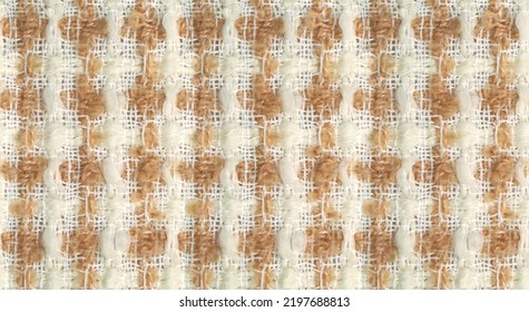 Brown Tweed Real Fabric Texture Seamless Pattern                         