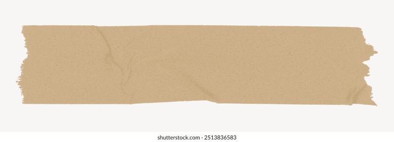 Brown washi tape, torn paper design