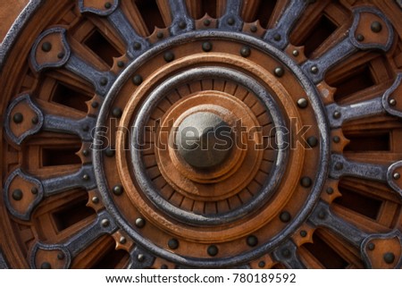 brown wheel pattern