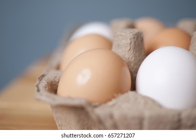 Brown And White Organic Cage-free Eggs