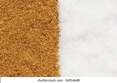 Brown And White Sugar