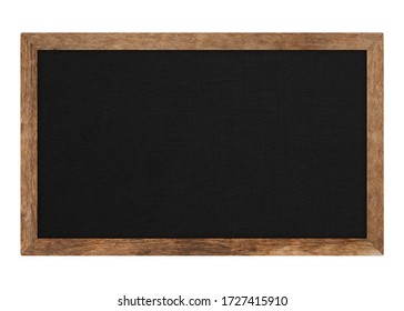 Brown wood frame or blackboard isolated on white background. Object with clipping path