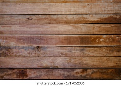 Brown Wood Texture Background Of Tabletop Seamless. Wooden Plank Old Of Table Top View And Board Nature Pattern Are Surface Grain Hardwood Floor Rustic Dark. Design Decorative Laminate Wall Summer.