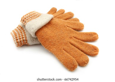 Brown Wool Gloves