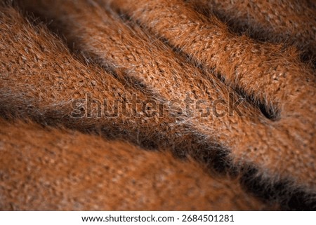 Brown Wool Macro with Fine Texture.