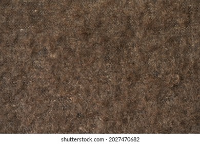 Brown Wool Shawl Texture. Factory Material Wool Background