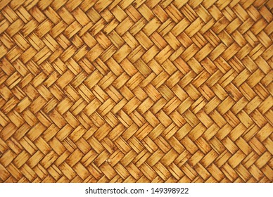 Brown Woven Bamboo Close Up  Texture