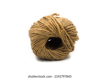 Brown Yarn Isolated White Background Stock Photo 2192797843 | Shutterstock