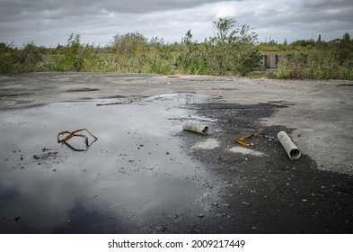 Brownfield Land, Site Of Former Chemical Factory Manufacturing Pesticides, Recently Demolished 