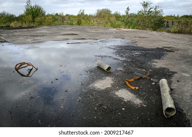 Brownfield Land, Site Of Former Chemical Factory Manufacturing Pesticides, Recently Demolished 