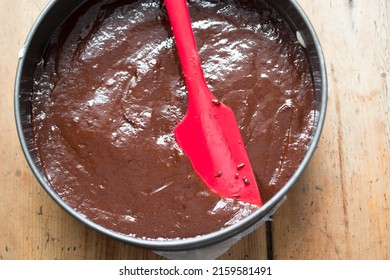 Brownie Batter In The Form, Oven Ready 