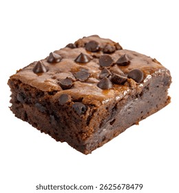 Aislamiento de brownie sobre fondo transparente