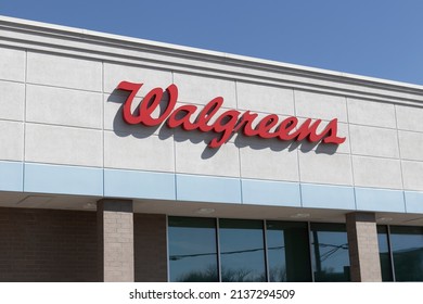 Brownsburg - Circa March 2022: Walgreens pharmacy and goods location. Walgreens operates as the second-largest pharmacy store chain in the US.