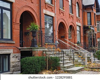 brownstone style townhouses