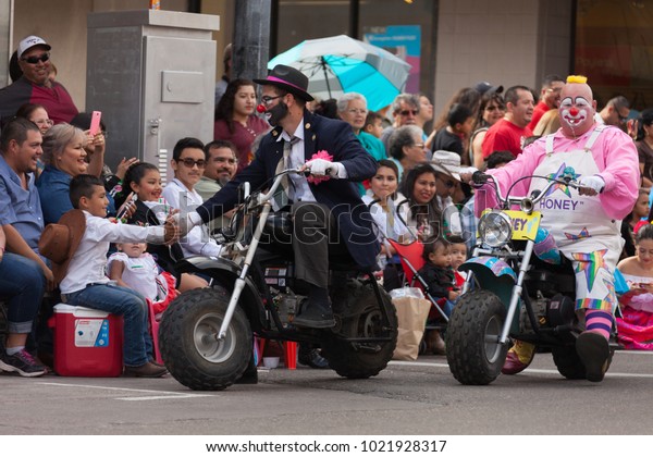 Brownsville, Texas, USA
- February 25, 2017, Grand International Parade is part of the
Charro Days Fiesta - Fiestas Mexicanas, A bi-national festival
between USA and
Mexico.