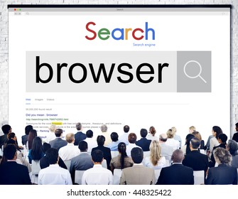 Browser Search Engine Browsing Web Page Technology Concept
