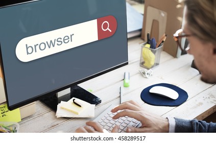 Suchmaschine für Browser-Suche nach Suchbegriff