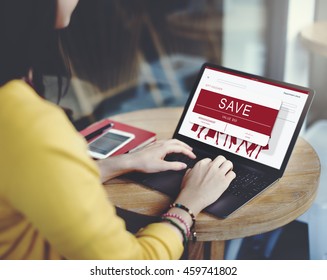 Browsing Digital Device Coupon Concept