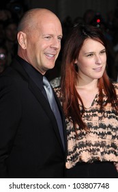 Bruce Willis And Rumer Willis At The Los Angeles Premiere Of 'Surrogates'. El Capitan Theatre, Hollywood, CA. 09-24-09