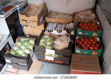 Brugherio (MB)/Italy - 03/13/2020

Red Cross Food Donations Loaded On A Vehicle