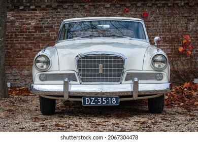 BRUMMEN, NETHERLANDS - Oct 23, 2021: The Studebaker Gran Turismo Hawk was a grand touring coupe sold by Studebaker motors between 1962 and 1964
