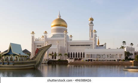 Brunei Main Mosque In The City Of Bandar