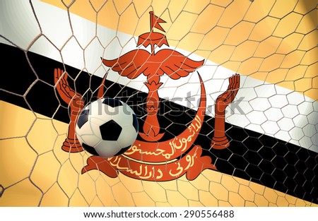 Brunei  soccer ball Color Vintage