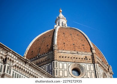 Brunelleschi's Dome, in the Cathedral Santa Maria del Fiore, is the Duomo of Florence in Italy