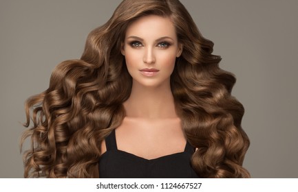 Curly Brown Hair Images Stock Photos Vectors Shutterstock