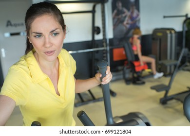 Brunette Woman Doing Excersise