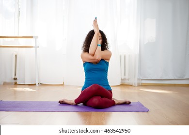 eagle pose arms