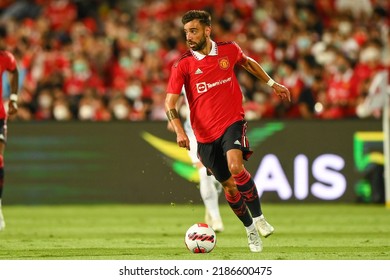 Bruno Fernandes #8 Of Manchester United Control The Ball During The Match Manchester Utd And Liverpool At Rajamangala Stadium On July12 2022, Bangkok Thailand
