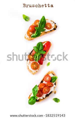 Similar – Hausgemachte italienische Bruschetta A