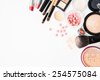 makeup products isolated