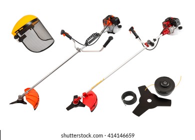 brush cutter isolated on the white background