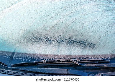 Brush Frozen Car Window