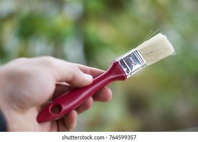 Brush in hand