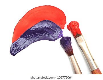 brush and paint scratch
