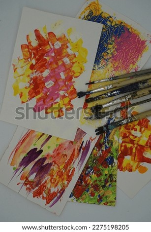 brush stroke , painting Abstract , oil color Background
