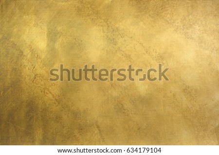 Brushed brass plate background texture