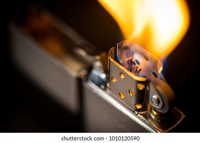 Brushed chrome lighter with windproof. One of everyday carry item for men. 