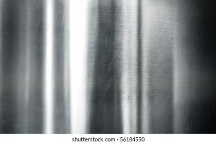 Brushed silver metal