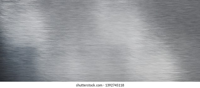 Brushed steel plate background texture horizontal - Shutterstock ID 1392745118