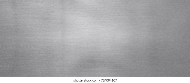 Brushed steel plate background texture horizontal - Shutterstock ID 724094107