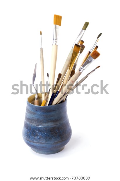 Brushes Vase Stock Photo Edit Now 70780039